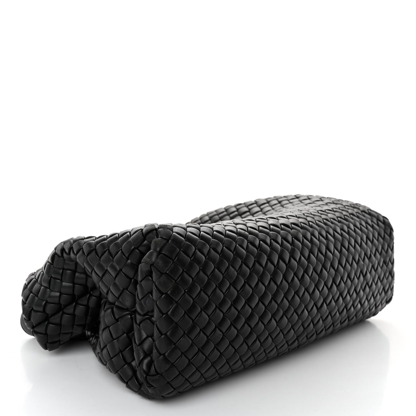 Nappa Intrecciato Medium Padded The Handle Tote Black