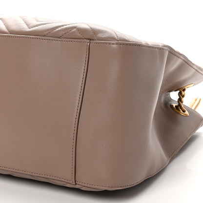 Gucci Calfskin Matelasse Medium GG Marmont Shoulder Tote Bag Porcelain Rose 10 of 10