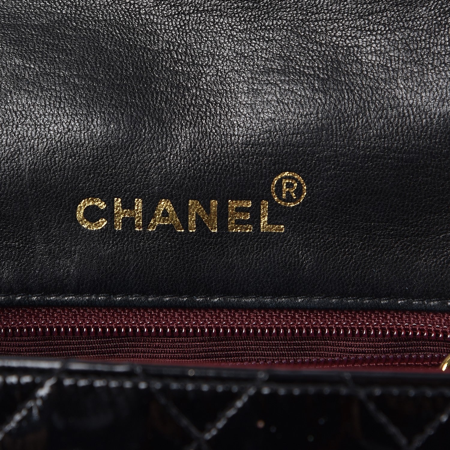 Chanel Patent Calfskin Quilted Mini Square Flap Black 6 of 12