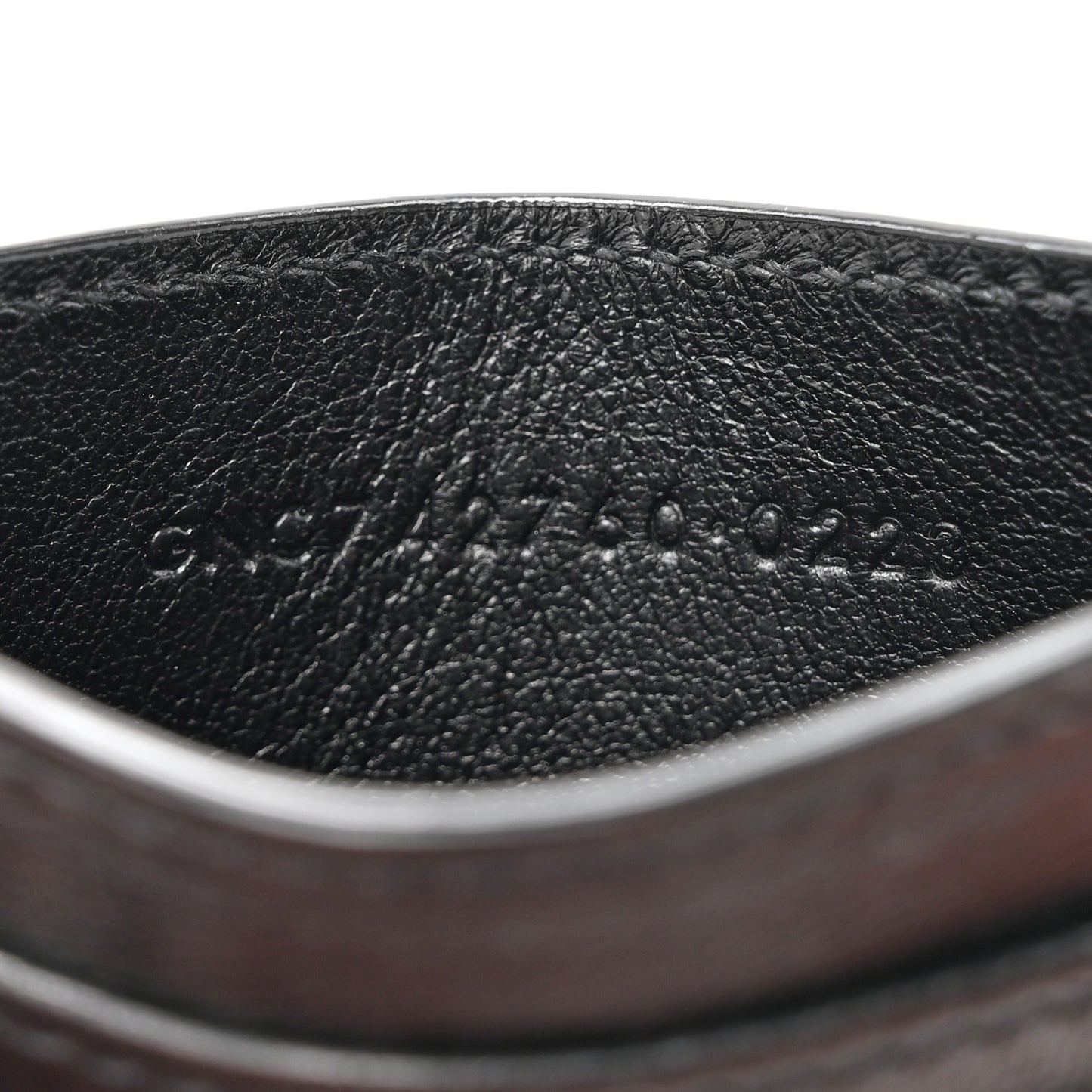 Lambskin Carre Quilted Cassandre Credit Card Case Black
