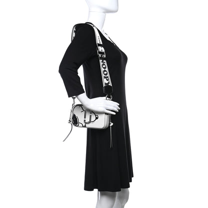 Marc Jacobs X Peanuts Saffiano Small Snoopy Snapshot Camera Bag White Black 3 of 8