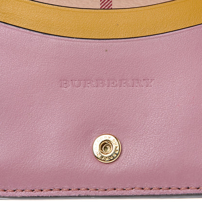 Burberry Soft Grain Calfskin Haymarket Check Camberwell Card Case Cinnamon Red Multi 5 of 8