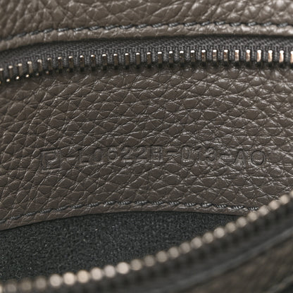 Tom Ford Pebbled Calfskin Alix Zip + Padlock Crossbody Grey 7 of 14