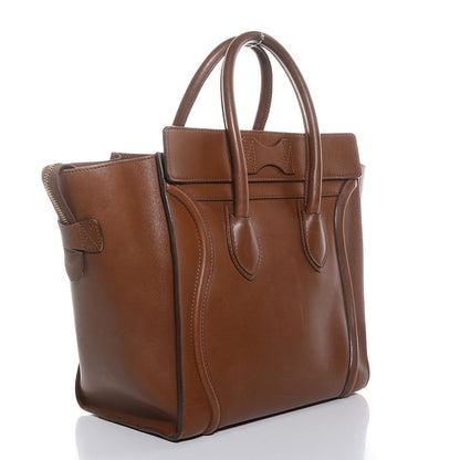 Celine Smooth Calfskin Mini Luggage Camel 3 of 9