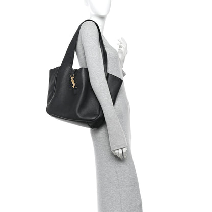 Saint Laurent Grained Deerskin Bea Tote Black 2 of 11