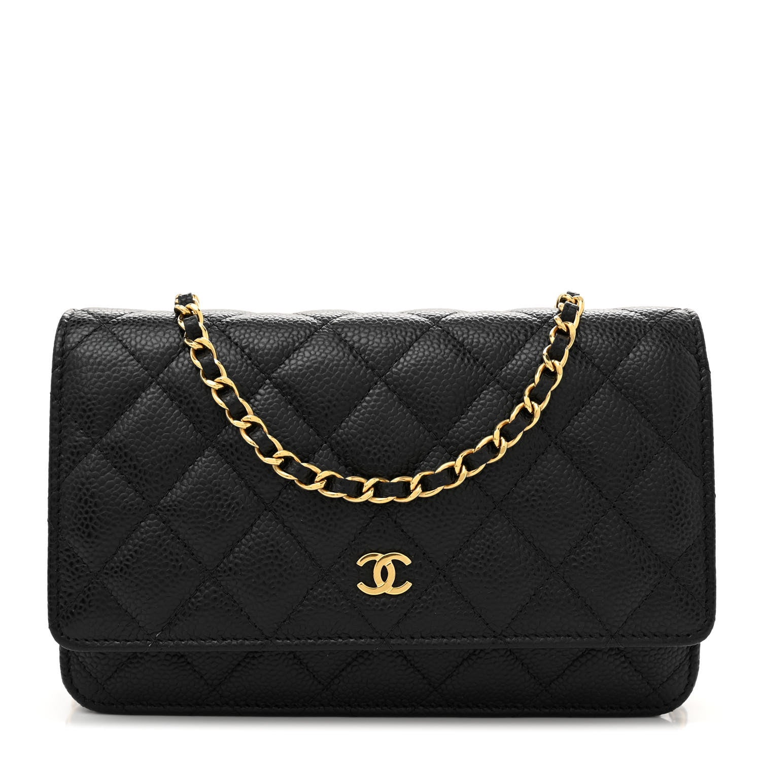 Chanel Caviar Quilted Wallet on Chain WOC Black 1 of 10