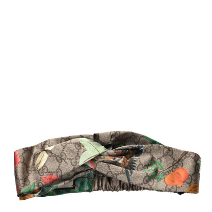 Gucci Silk Monogram Tian Print Tiana Duchesse Headband 1 of 6