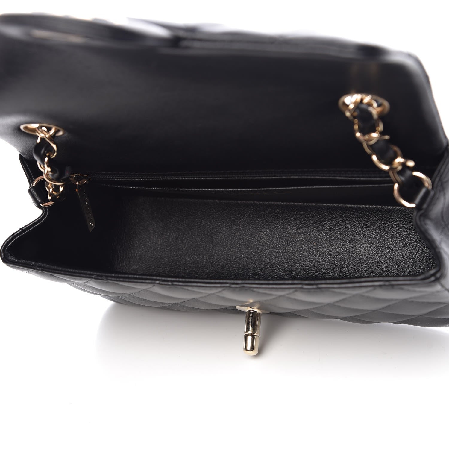 Chanel Lambskin Quilted Mini Rectangular Flap Black 5 of 7
