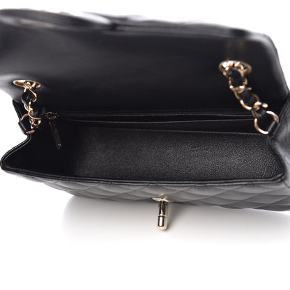 Chanel Lambskin Quilted Mini Rectangular Flap Black 5 of 7