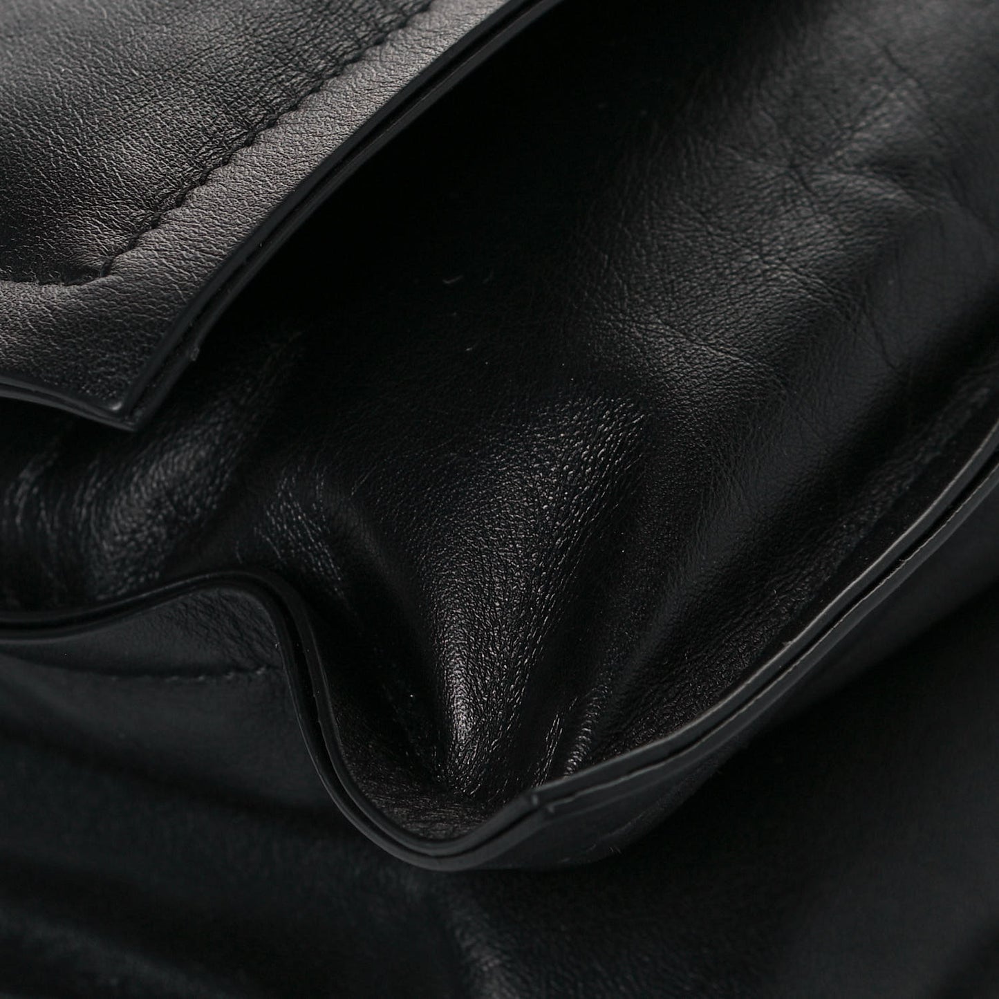Calfskin Medium Viva Bow Shoulder Bag Black