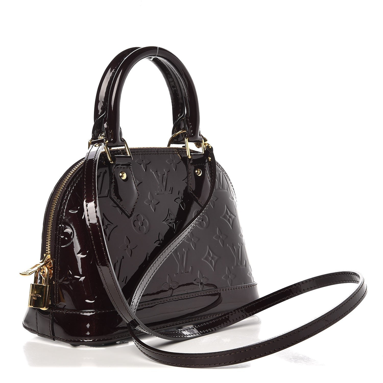 Louis Vuitton Vernis Alma BB Amarante 4 of 9