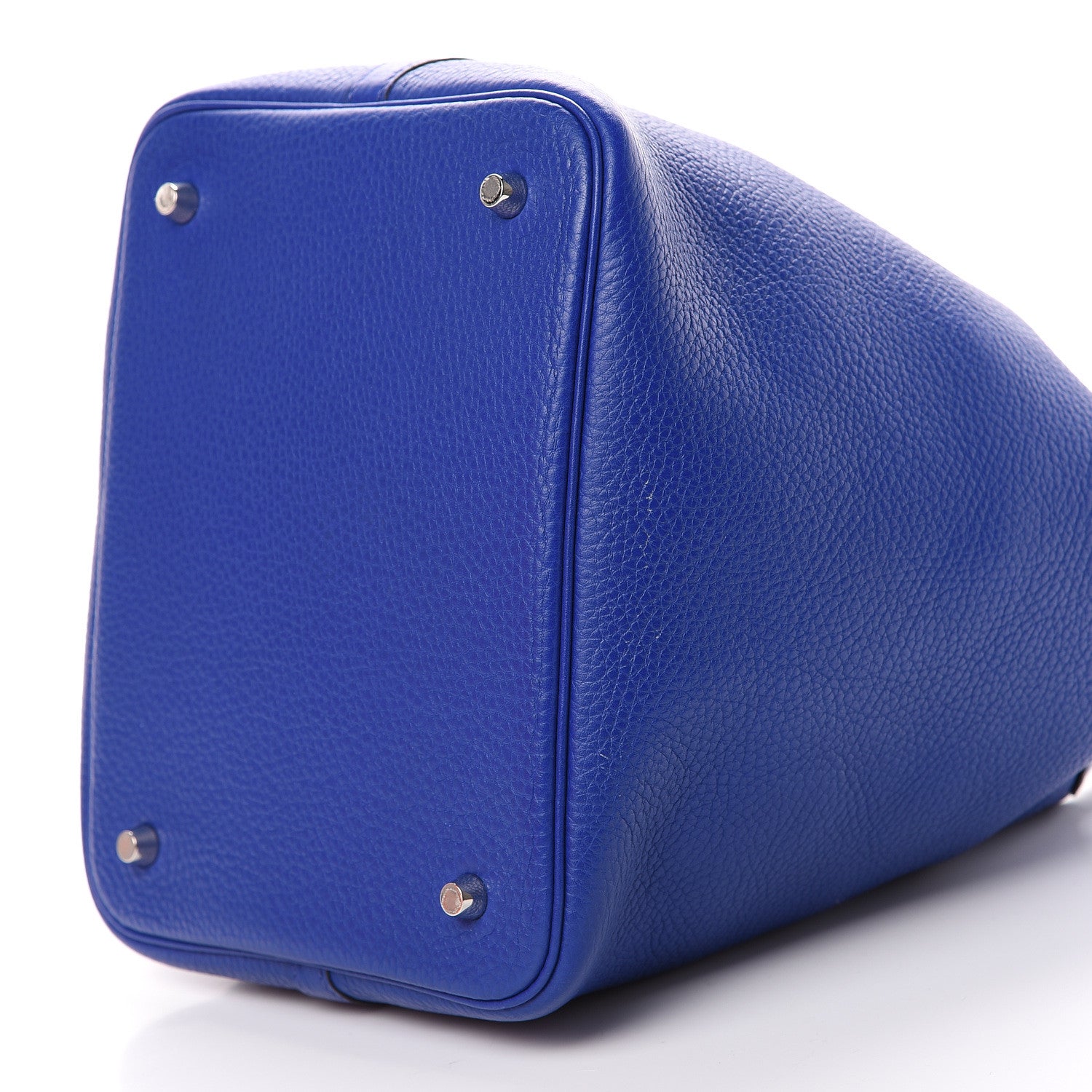 Hermes Taurillon Clemence Matte Alligator Picotin Lock Touch 22 MM Bleu Electrique 9 of 11