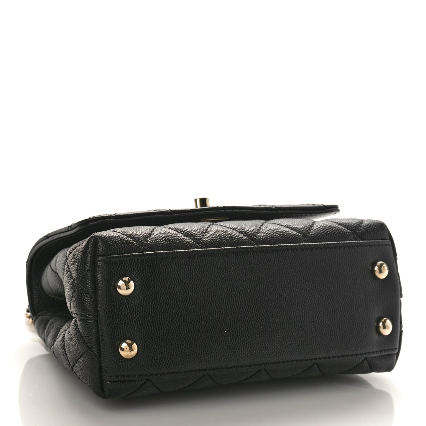 Caviar Quilted Extra Mini Coco Handle Flap Black