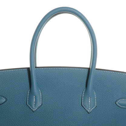 Hermes Togo Birkin 35 Blue Jean 24 of 26