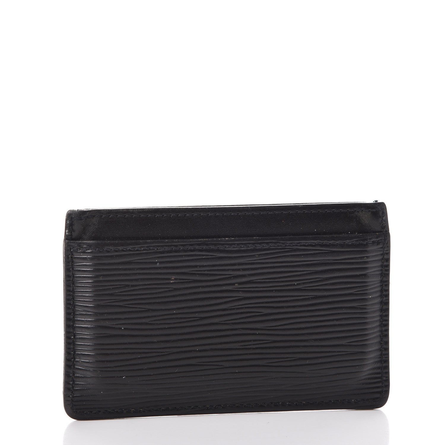 Louis Vuitton Epi Card Holder Black 3 of 10