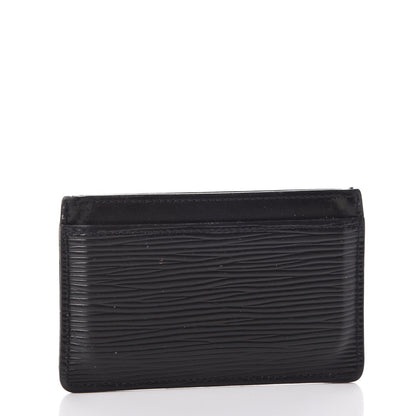 Louis Vuitton Epi Card Holder Black 3 of 10