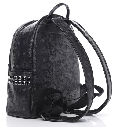 MCM Visetos Small Side Stud Stark Backpack Black 2 of 8