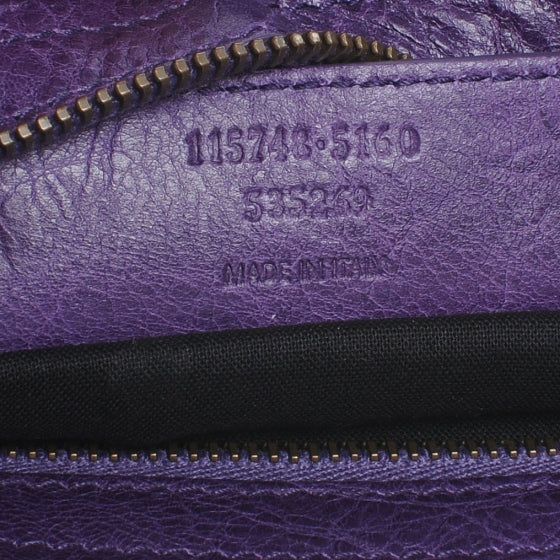 Balenciaga Agneau City Dark Violet 7 of 7