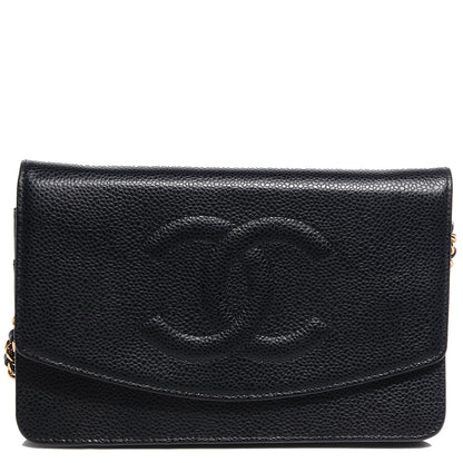 Chanel Caviar Timeless CC Wallet on Chain WOC Black 1 of 7
