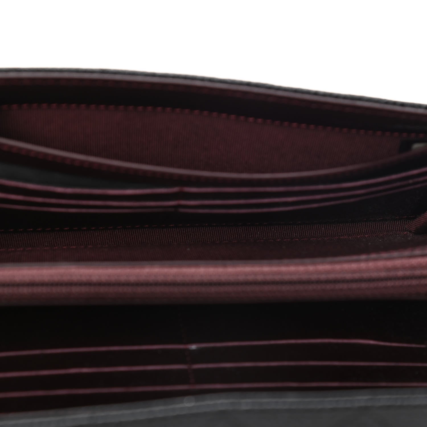 Chanel Caviar Quilted Large Gusset Flap Wallet Black 4 of 5