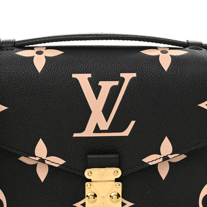 Louis Vuitton Empreinte Monogram Giant Pochette Metis Black Beige 7 of 10