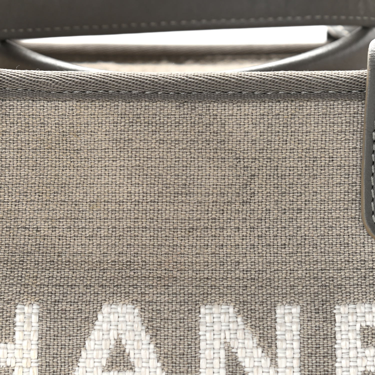 Chanel Canvas Deauville Bowling Bag Grey 19 of 19