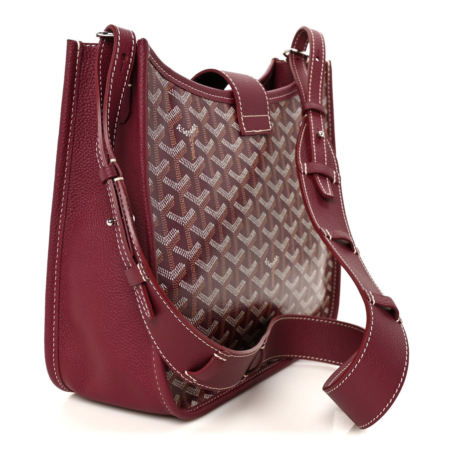 Goyard Goyardine Musette PM Bag Bordeaux 3 of 9