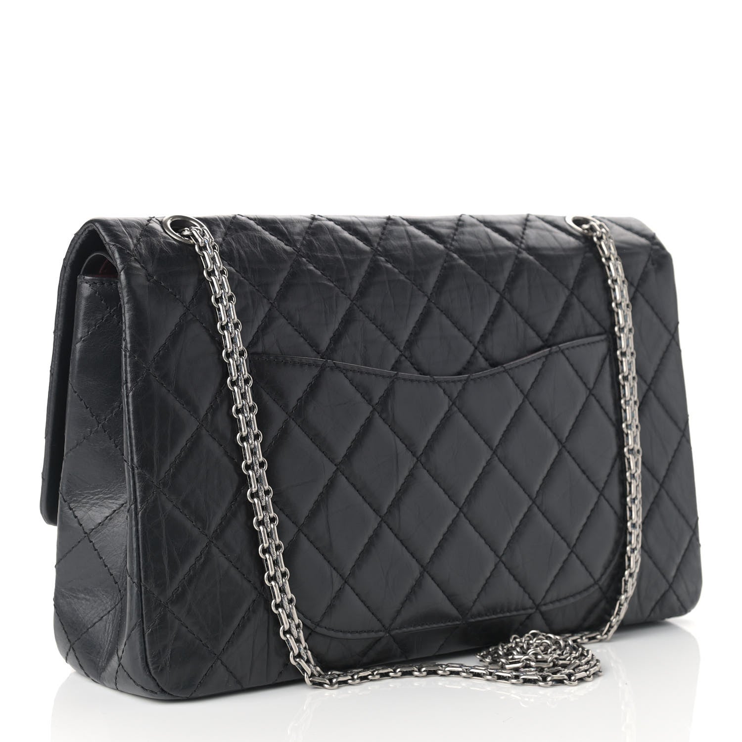 Chanel Aged Calfskin Quilted 2.55 Reissue 227 Flap Black 3 of 8