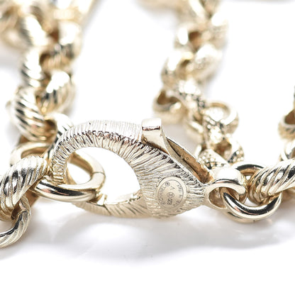 Chanel Metal Crystal 90's Icon Logo Chain Belt Gold 4 of 6