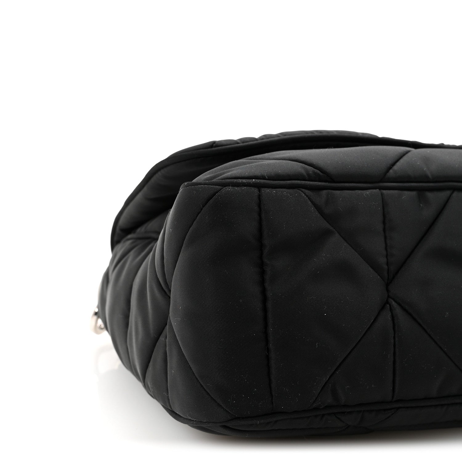 Prada Re-Nylon Quilted Padded Flap Shoulder Bag Black 10 of 11