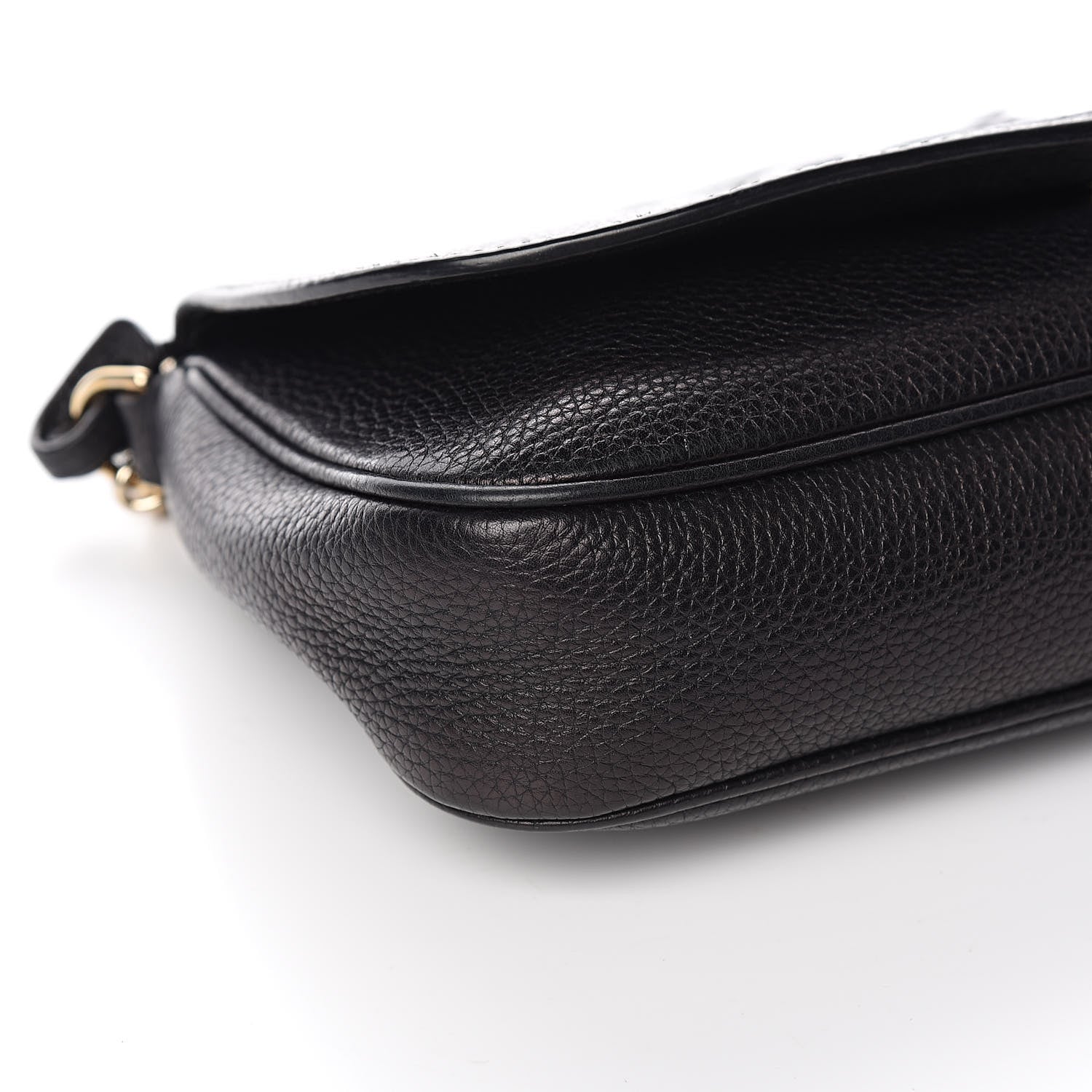 Gucci Pebbled Calfskin Medium Soho Flap Crossbody Black 8 of 10