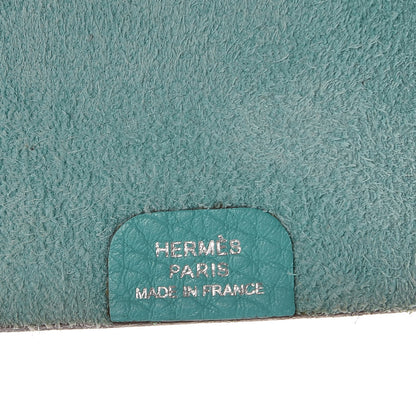 Hermes Taurillon Clemence Ulysse Mini Notebook Bleu Atoll 5 of 7