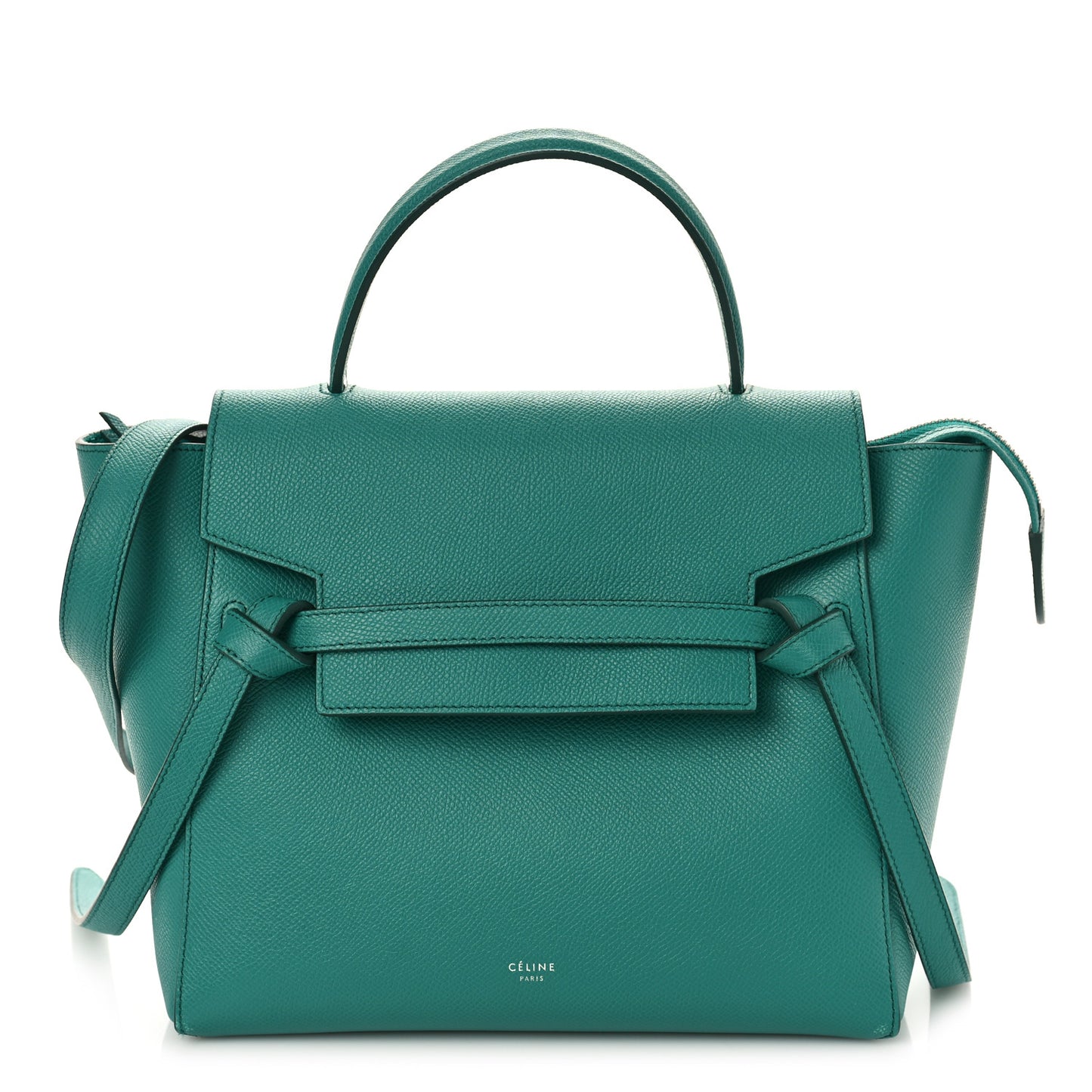 Grained Calfskin Micro Belt Bag Cactus