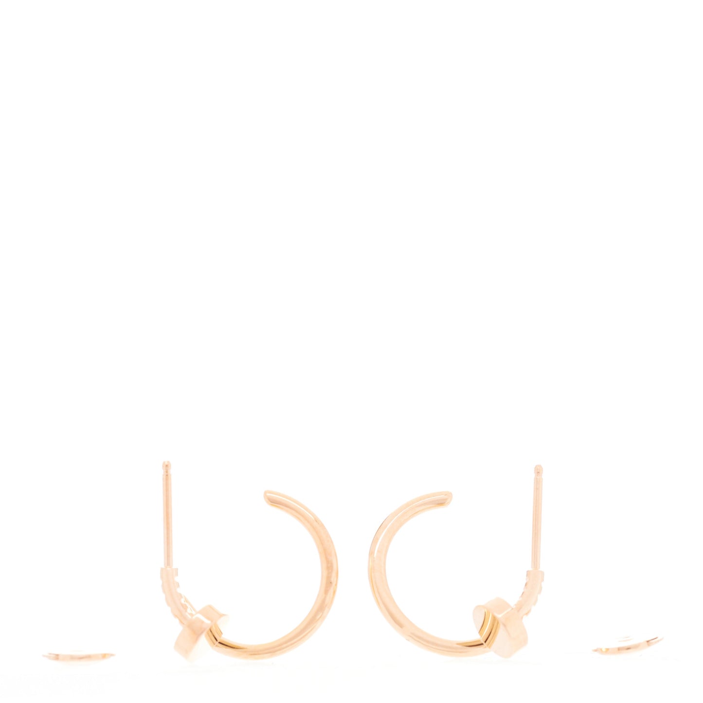 18K Pink Gold Juste Un Clou Hoop Earrings