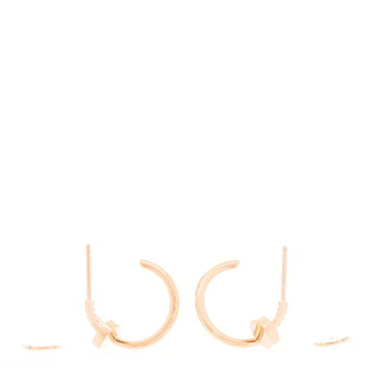 Cartier 18K Pink Gold Juste Un Clou Hoop Earrings 3 of 5