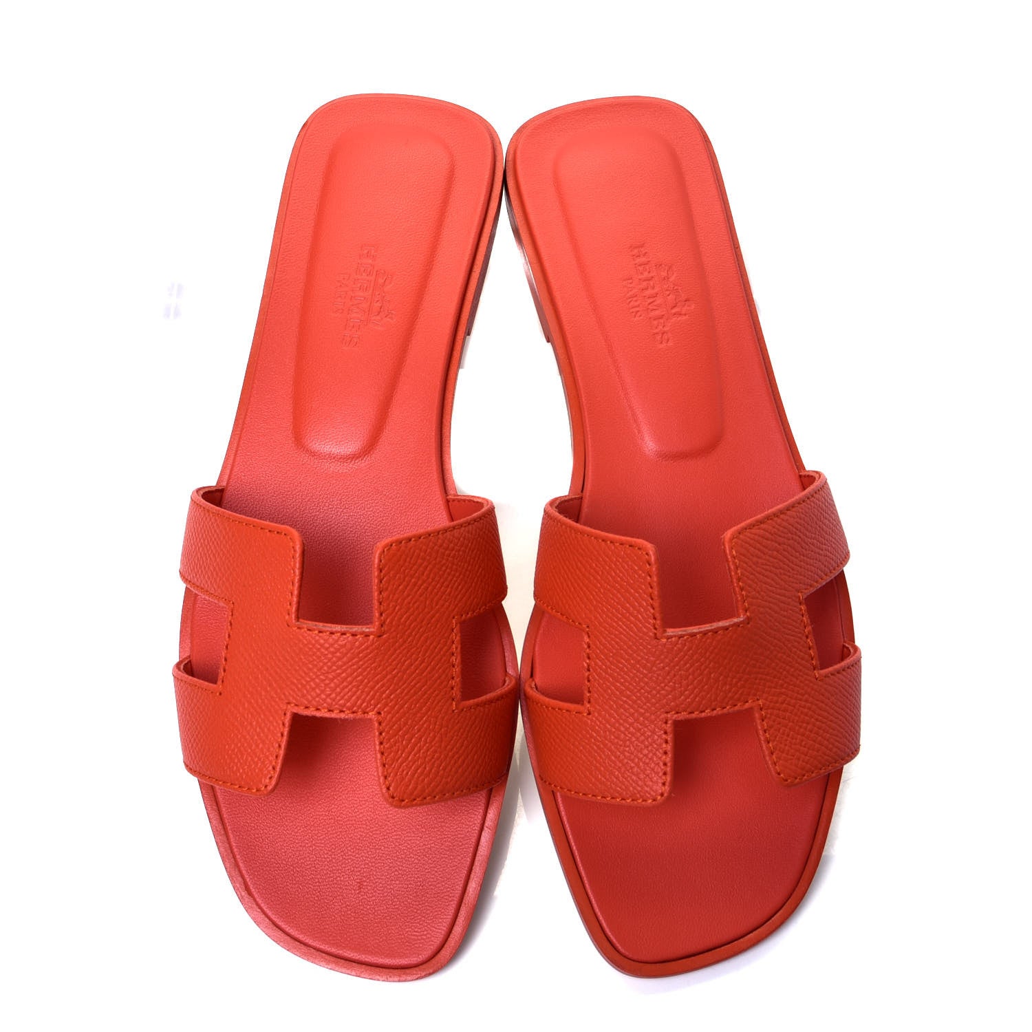 Hermes Epsom Oran Sandals 36 Orange Poppy 5 of 10