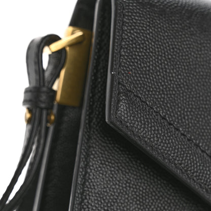 Saint Laurent Grain de Poudre Medium Classic Monogram Cassandra Top Handle Black 12 of 15