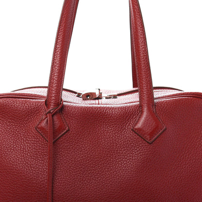 Hermes Taurillon Clemence Victoria II 35 Rouge Garance 8 of 13