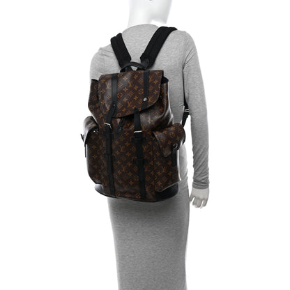 Louis Vuitton Monogram Macassar Christopher PM Backpack 2 of 9