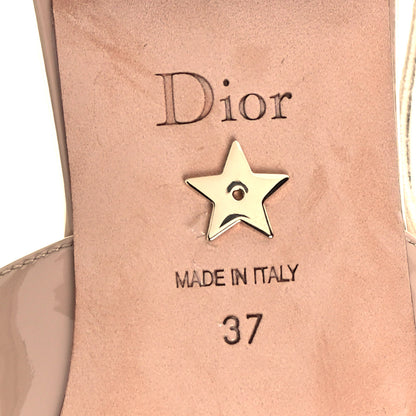 Christian Dior Patent Ribbon J'Adior Slingback Ballet Flats 37 Nude 6 of 8