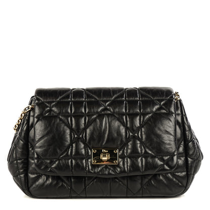 Christian Dior Lambskin Cannage Small Milly La Foret Shoulder Bag Black 1 of 7