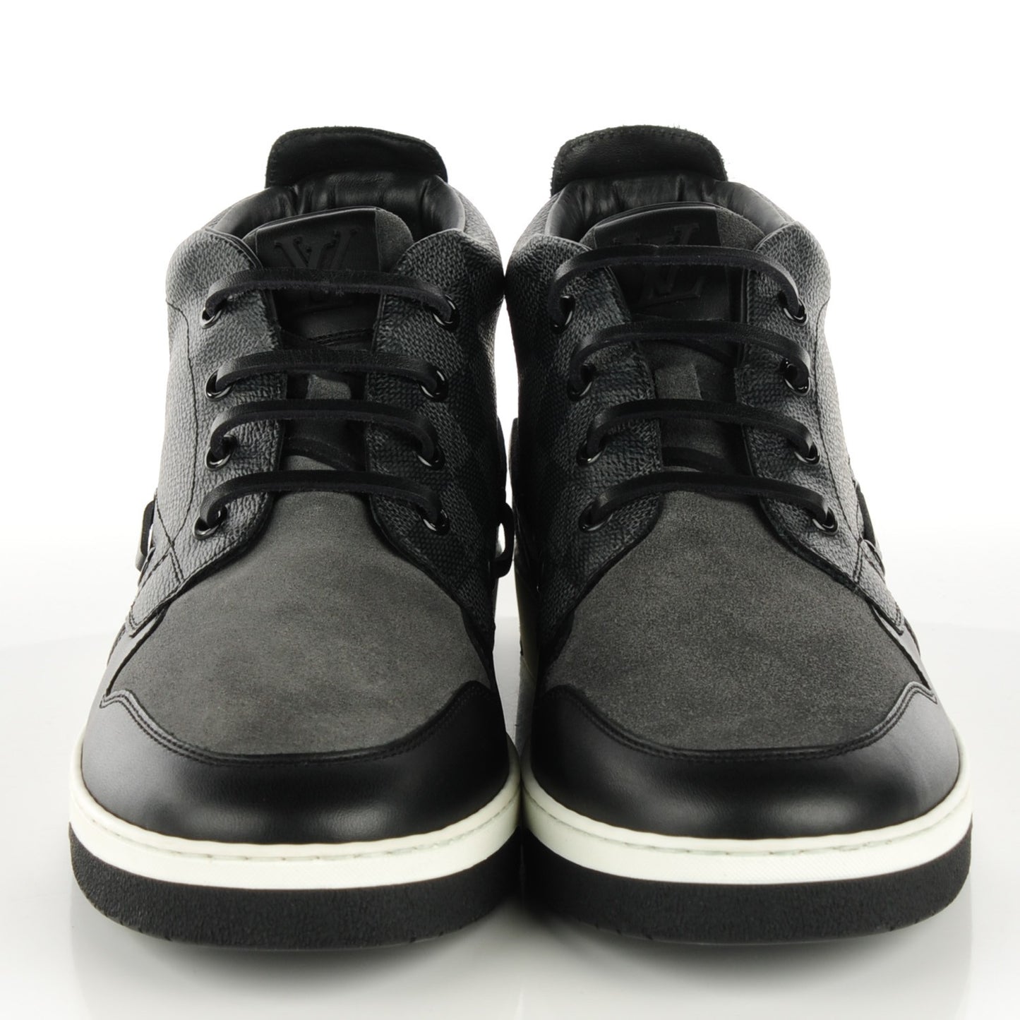 Calfskin Damier Graphite Propeller Sneaker Boots 6