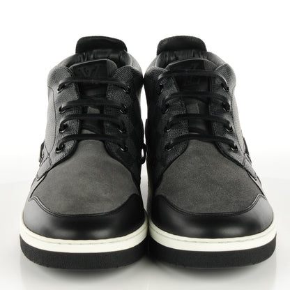 Louis Vuitton Calfskin Damier Graphite Propeller Sneaker Boots 6 2 of 5