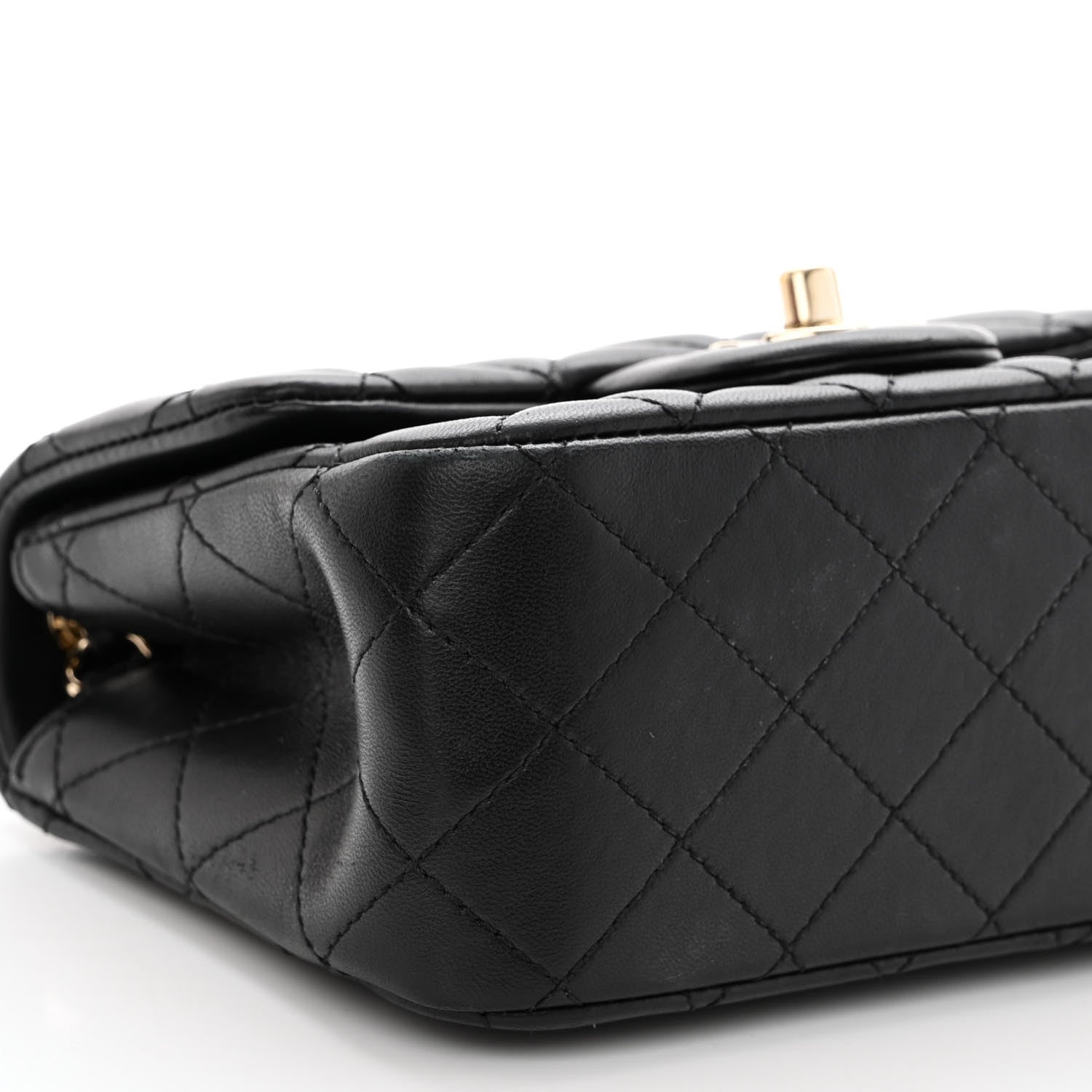 Chanel Lambskin Quilted Enamel Mini Pearl Crush Flap Black 9 of 11
