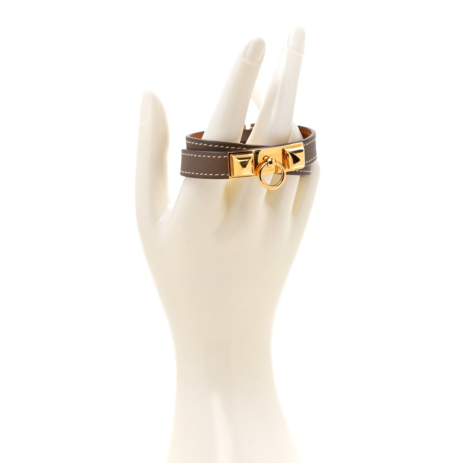 Hermes Swift Rivale Double Tour Bracelet S Etoupe 2 of 5
