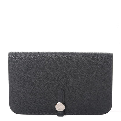 Hermes Togo Dogon Duo Wallet Bleu Ocean 1 of 15