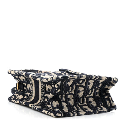 Christian Dior Oblique Mini Book Tote Phone Bag Blue 4 of 11