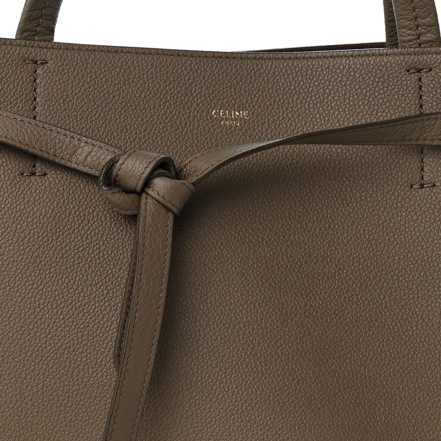 Celine Soft Grained Calfskin Medium Belt Cabas Phantom Taupe 9 of 12