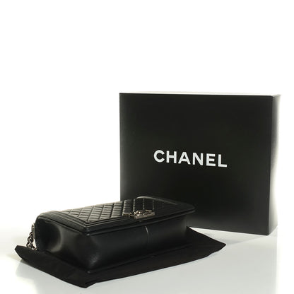 Chanel Calfskin Quilted New Medium Boy Flap Black 14 of 25