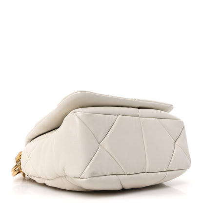 Prada Nappa Metal Quilted Small Patchwork System Flap Bag White 4 of 10